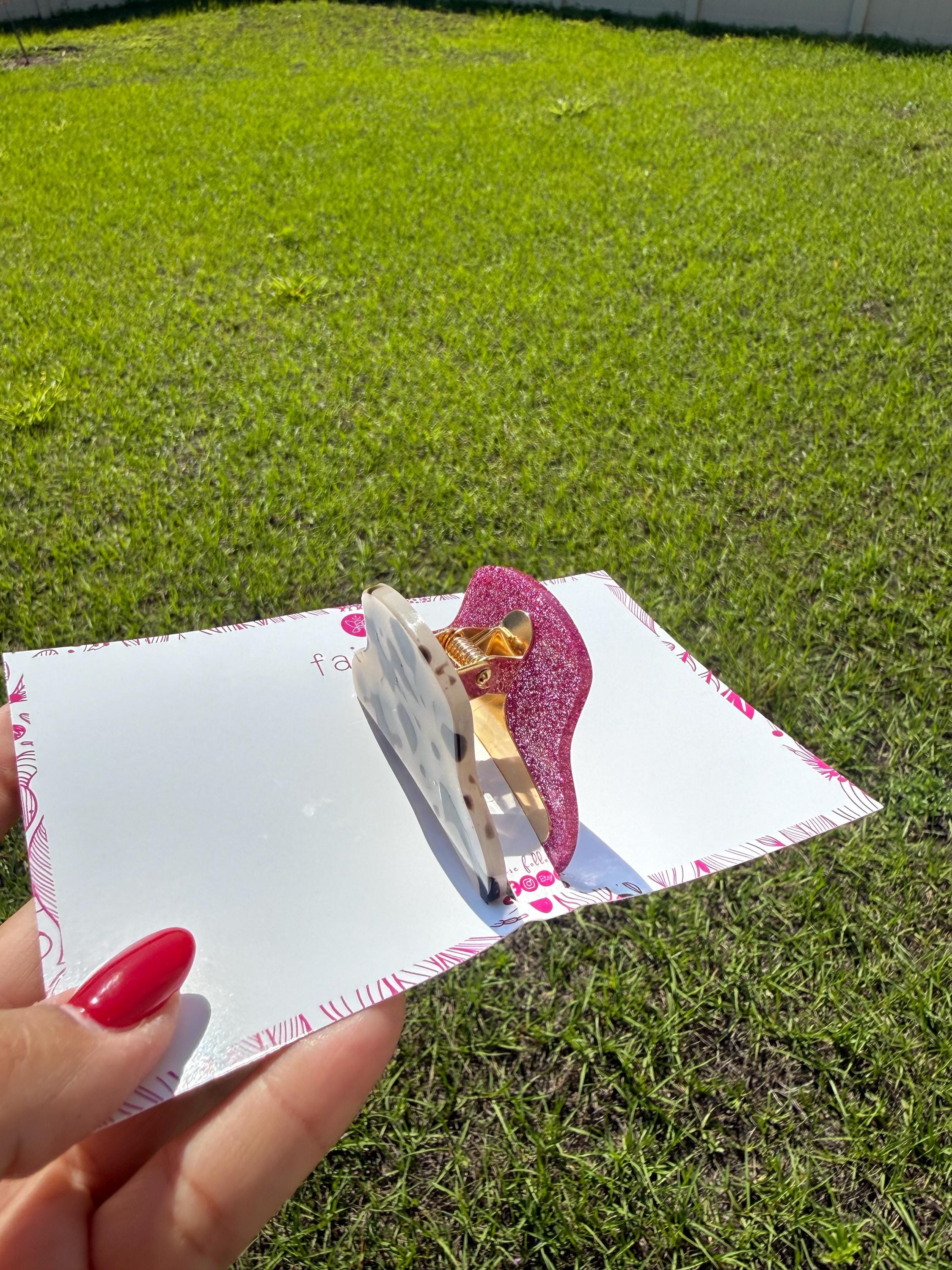 Dual-sided hair claw clips