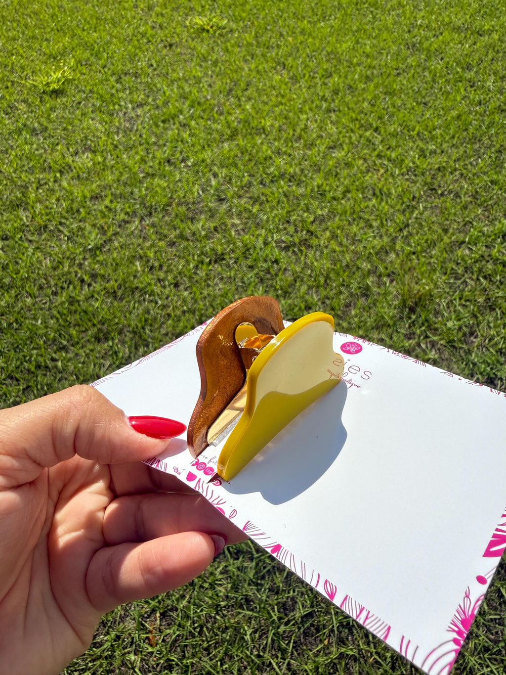 Dual-sided hair claw clips