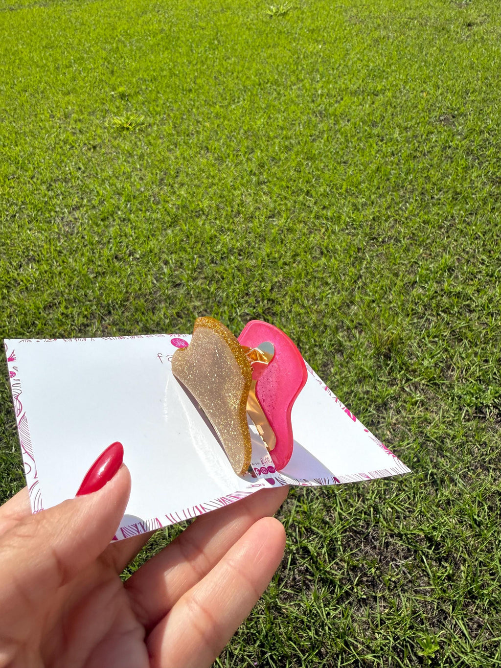 Dual-sided hair claw clips