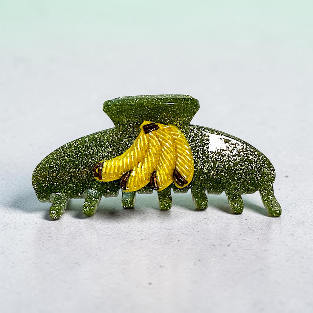 Summer fruits glitter hair claw clip