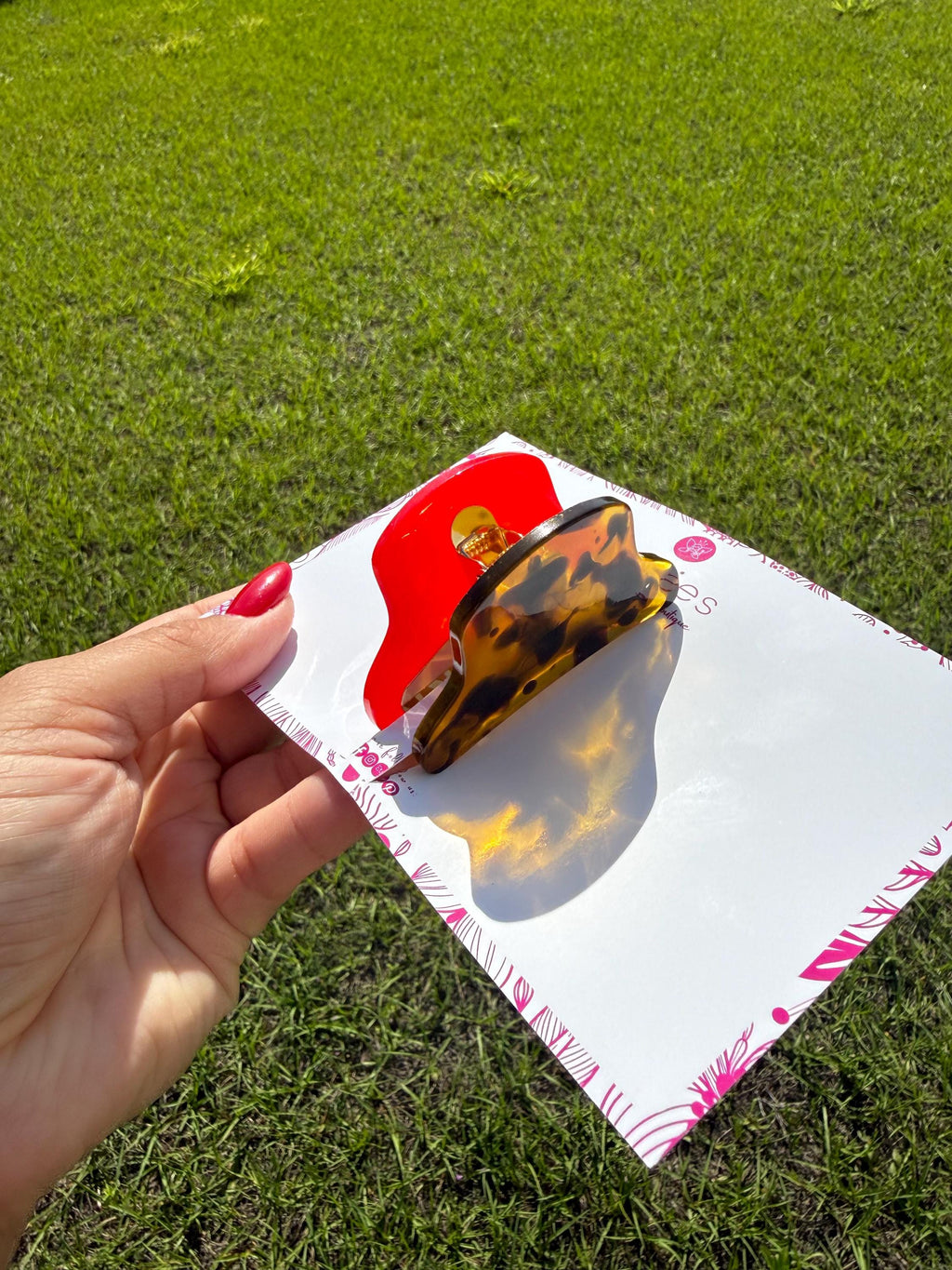 Dual-sided hair claw clips